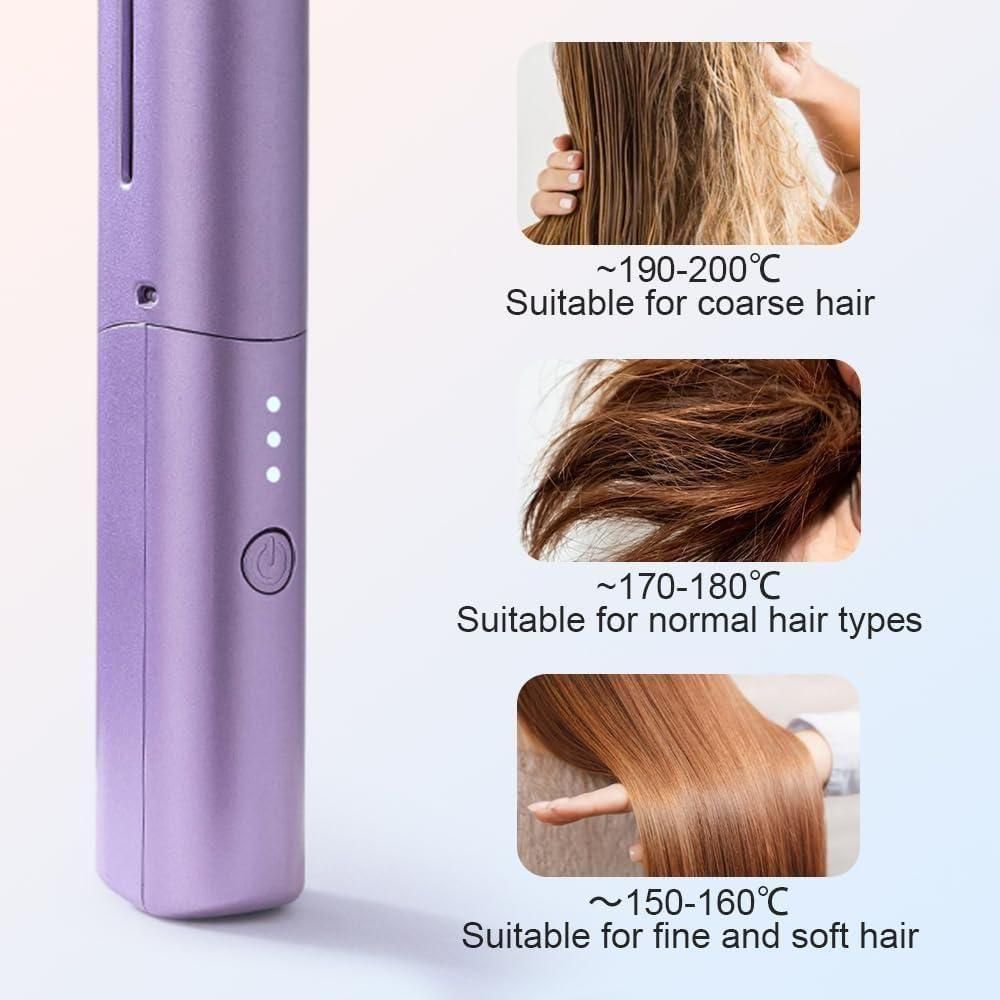 Portable Mini Hair Straightener Cordless