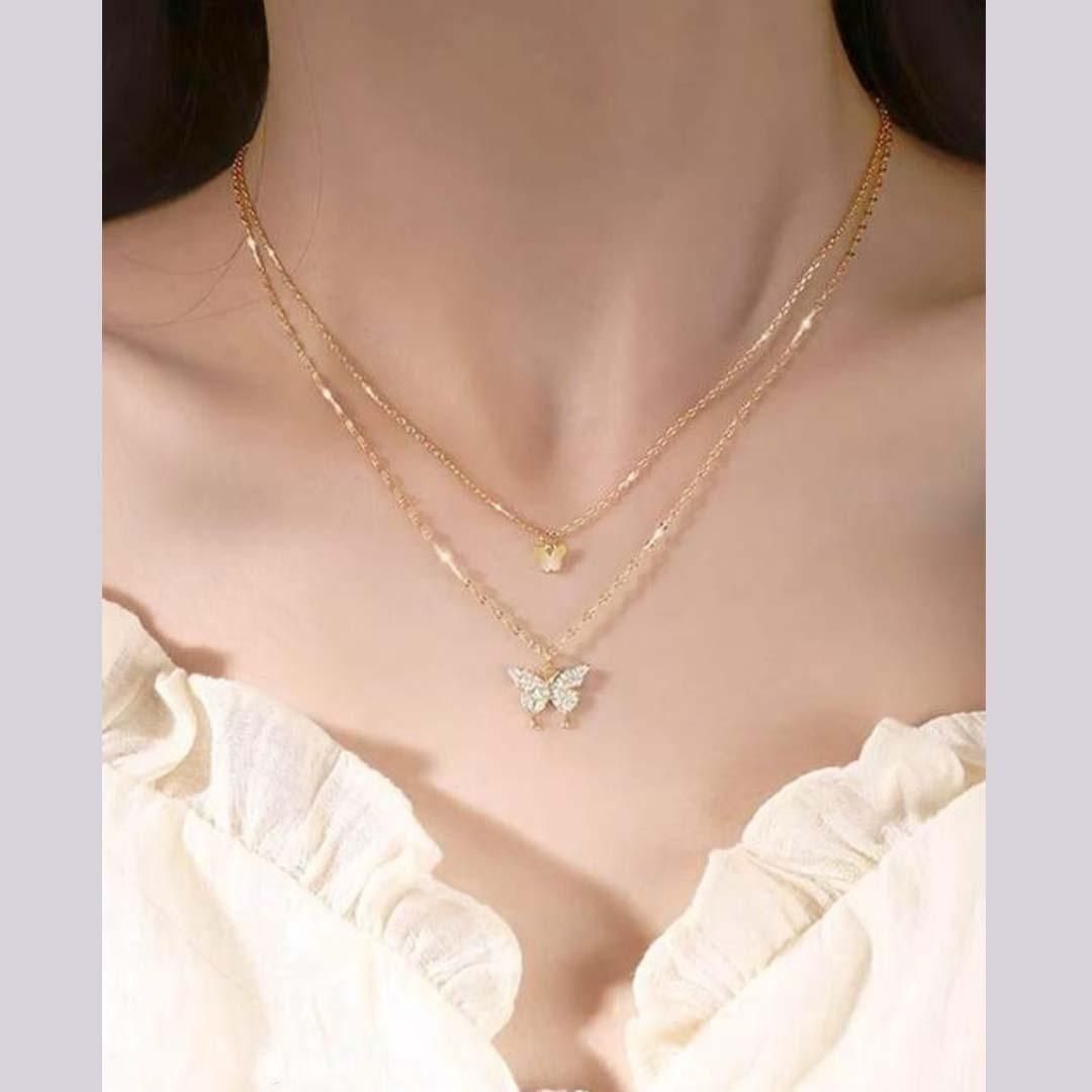 Clavicle Chain Necklace (Gold)